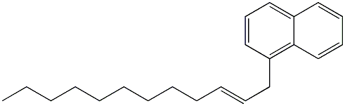 1-(2-ドデセニル)ナフタレン 化学構造式