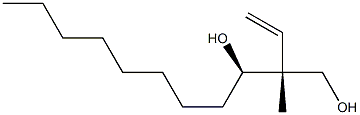 (1R,2R)-1-オクチル-2-メチル-2-ビニル-1,3-プロパンジオール 化学構造式