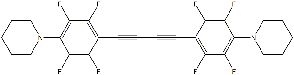 1,4-Bis(4-piperidino-2,3,5,6-tetrafluorophenyl)-1,3-butadiyne Structure