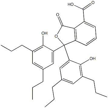 1,3-Dihydro-1,1-bis(2-hydroxy-3,5-dipropylphenyl)-3-oxoisobenzofuran-4-carboxylic acid