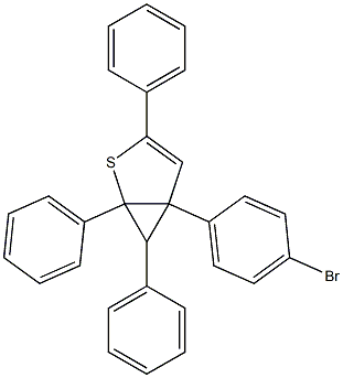 1,3,6-Triphenyl-5-(4-bromophenyl)-2-thiabicyclo[3.1.0]hex-3-ene Structure