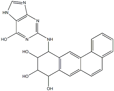 2-[[(8,9,10-Trihydroxy-8,9,10,11-tetrahydrobenz[a]anthracen)-11-yl]amino]hypoxanthine