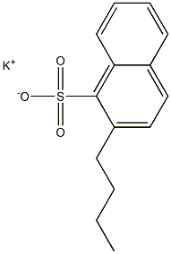 2-Butyl-1-naphthalenesulfonic acid potassium salt Struktur