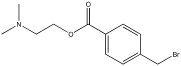 p-ブロモメチル安息香酸2-(ジメチルアミノ)エチル 化学構造式