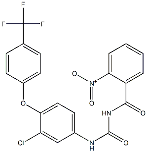 1-(2-Nitrobenzoyl)-3-[4-[4-(trifluoromethyl)phenoxy]-3-chlorophenyl]urea|