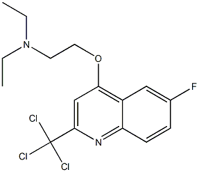 2-Trichloromethyl-4-(2-diethylaminoethoxy)-6-fluoroquinoline