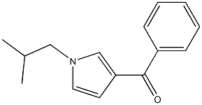 1-(2-メチルプロピル)-3-ベンゾイル-1H-ピロール 化学構造式