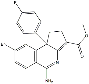 5-Amino-1,9b-dihydro-8-bromo-9b-(4-fluorophenyl)-2H-cyclopent[c]isoquinoline-3-carboxylic acid methyl ester