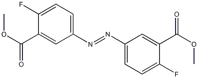 4,4'-Difluoroazobenzene-3,3'-dicarboxylic acid dimethyl ester 结构式