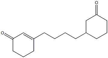 3-[4-(3-Oxocyclohexyl)butyl]-2-cyclohexen-1-one Structure