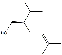 [R,(-)]-2-Isopropyl-5-methyl-4-hexene-1-ol,,结构式