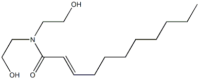 N,N-Bis(2-hydroxyethyl)-2-undecenamide Structure