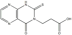 1,2,3,4-Tetrahydro-4-oxo-2-thioxopteridine-3-propionic acid Structure