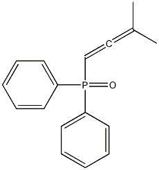 1-(Diphenylphosphinyl)-3,3-dimethylallene 结构式