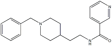 N-[2-(1-Benzyl-4-piperidinyl)ethyl]pyridine-3-carboxamide,,结构式