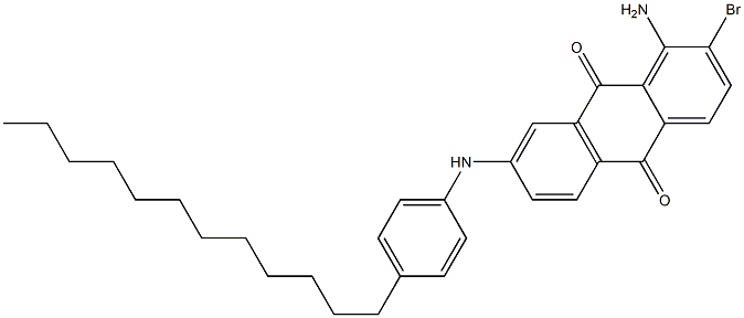 1-Amino-2-bromo-7-(4-dodecylanilino)anthraquinone Structure