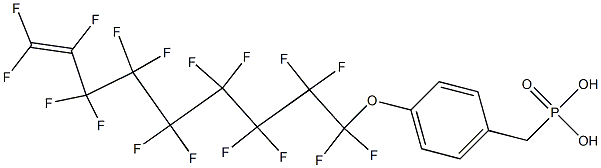 4-[(Heptadecafluoro-8-nonenyl)oxy]benzylphosphonic acid,,结构式
