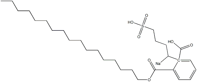 Phthalic acid 1-heptadecyl 2-(1-sodiosulfobutyl) ester Structure