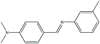 N-[4-(Dimethylamino)benzylidene]-3-methylaniline Structure