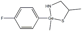 2,5-Dimethyl-2-(4-fluorophenyl)-1,3,2-thiazagermolidine 结构式