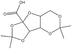 6,6,11,11-Tetramethyl-2,5,7,10,12-pentaoxatricyclo[7.3.0.03,8]dodecane-1-carboxylic acid Struktur