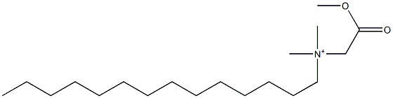 N-(Methoxycarbonylmethyl)-N,N-dimethyl-1-tetradecanaminium|