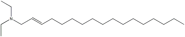 N,N-Diethyl-2-heptadecen-1-amine Structure