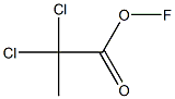 Hypofluorous acid 2,2-dichloropropionyl ester Structure