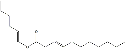 3-ウンデセン酸1-ヘキセニル 化学構造式