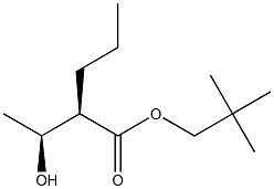 (2R,3S)-3-Hydroxy-2-propylbutyric acid 2,2-dimethylpropyl ester Structure