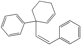 3-Phenyl-3-[(Z)-2-phenylethenyl]-1-cyclohexene Struktur