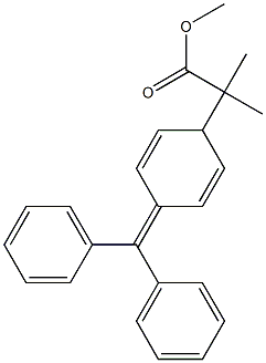 2-Methyl-2-(4-benzhydrylidene-2,5-cyclohexadienyl)propionic acid methyl ester