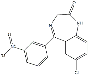 1,3-Dihydro-7-chloro-5-(5-nitrophenyl)-2H-1,4-benzodiazepin-2-one|