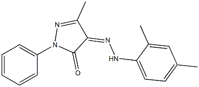 4-[2-(2,4-Dimethylphenyl)hydrazono]-3-methyl-1-phenyl-1H-pyrazole-5(4H)-one|