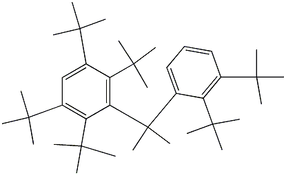 2-(2,3,5,6-Tetra-tert-butylphenyl)-2-(2,3-di-tert-butylphenyl)propane Struktur