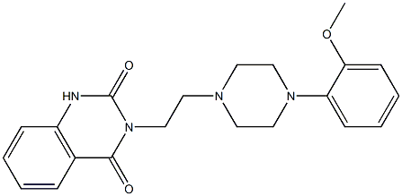 3-[2-[4-(2-Methoxyphenyl)piperazin-1-yl]ethyl]-2,4(1H,3H)-quinazolinedione Structure