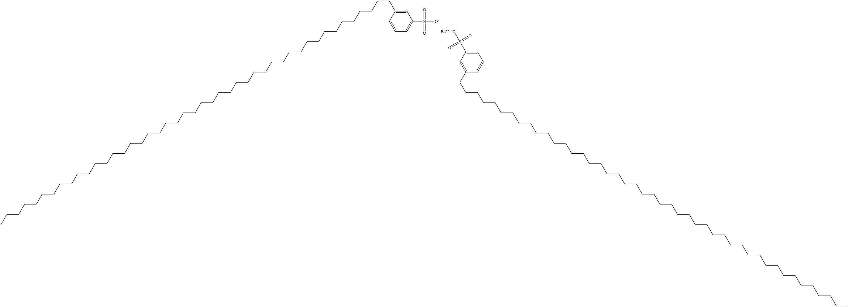 Bis[3-(pentatetracontan-1-yl)benzenesulfonic acid]barium salt Structure