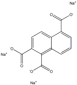 1,2,5-Naphthalenetricarboxylic acid trisodium salt,,结构式