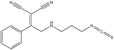 [1-Phenyl-2-(3-isothiocyanatopropylamino)ethylidene]malononitrile Struktur