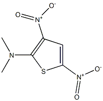 3,5-Dinitro-2-(dimethylamino)thiophene 结构式