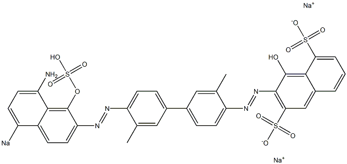 3-[[4'-[(8-Amino-1-hydroxy-5-sodiosulfo-2-naphthalenyl)azo]-3,3'-dimethyl-1,1'-biphenyl-4-yl]azo]-4-hydroxynaphthalene-2,5-disulfonic acid disodium salt