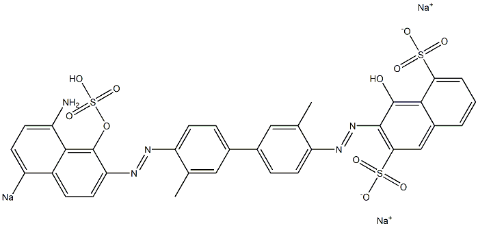  3-[[4'-[(8-Amino-1-hydroxy-5-sodiosulfo-2-naphthalenyl)azo]-3,3'-dimethyl-1,1'-biphenyl-4-yl]azo]-4-hydroxynaphthalene-2,5-disulfonic acid disodium salt