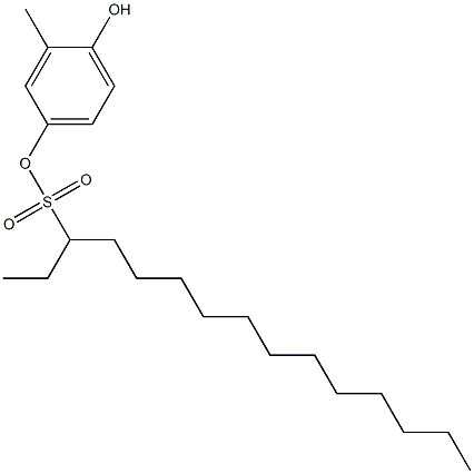 3-Pentadecanesulfonic acid 4-hydroxy-3-methylphenyl ester,,结构式