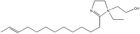 2-(10-Dodecenyl)-1-ethyl-1-(2-hydroxyethyl)-2-imidazoline-1-ium Struktur