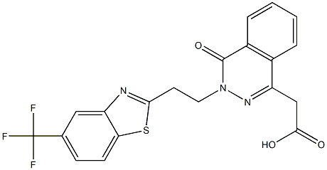 3-[2-(5-Trifluoromethyl-2-benzothiazolyl)ethyl]-3,4-dihydro-4-oxophthalazine-1-acetic acid|