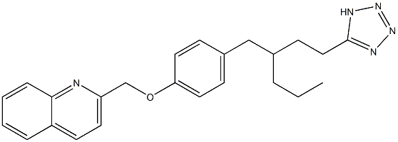 2-[4-[2-Propyl-4-(1H-tetrazol-5-yl)butyl]phenoxymethyl]quinoline