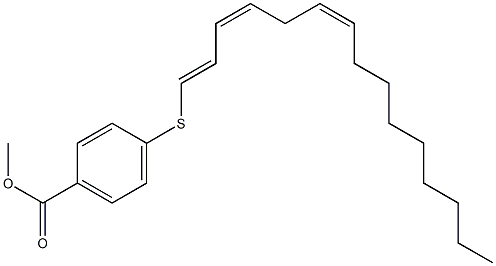4-[[(1E,3Z,6Z)-1,3,6-Pentadecatrien-1-yl]thio]benzoic acid methyl ester