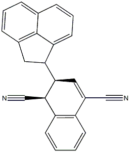 (1S,2R)-2-[(1S)-Acenaphthen-1-yl]-1,2-dihydronaphthalene-1,4-dicarbonitrile 结构式