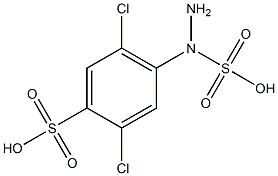  2,5-Dichloro-4-(2-sulfohydrazino)benzenesulfonic acid