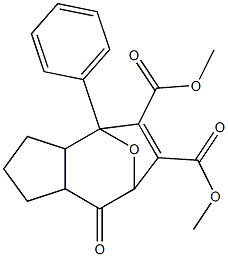 1,2,3,3a,4,7,8,8a-Octahydro-8-oxo-4,7-epoxy-4-phenylazulene-5,6-dicarboxylic acid dimethyl ester,,结构式